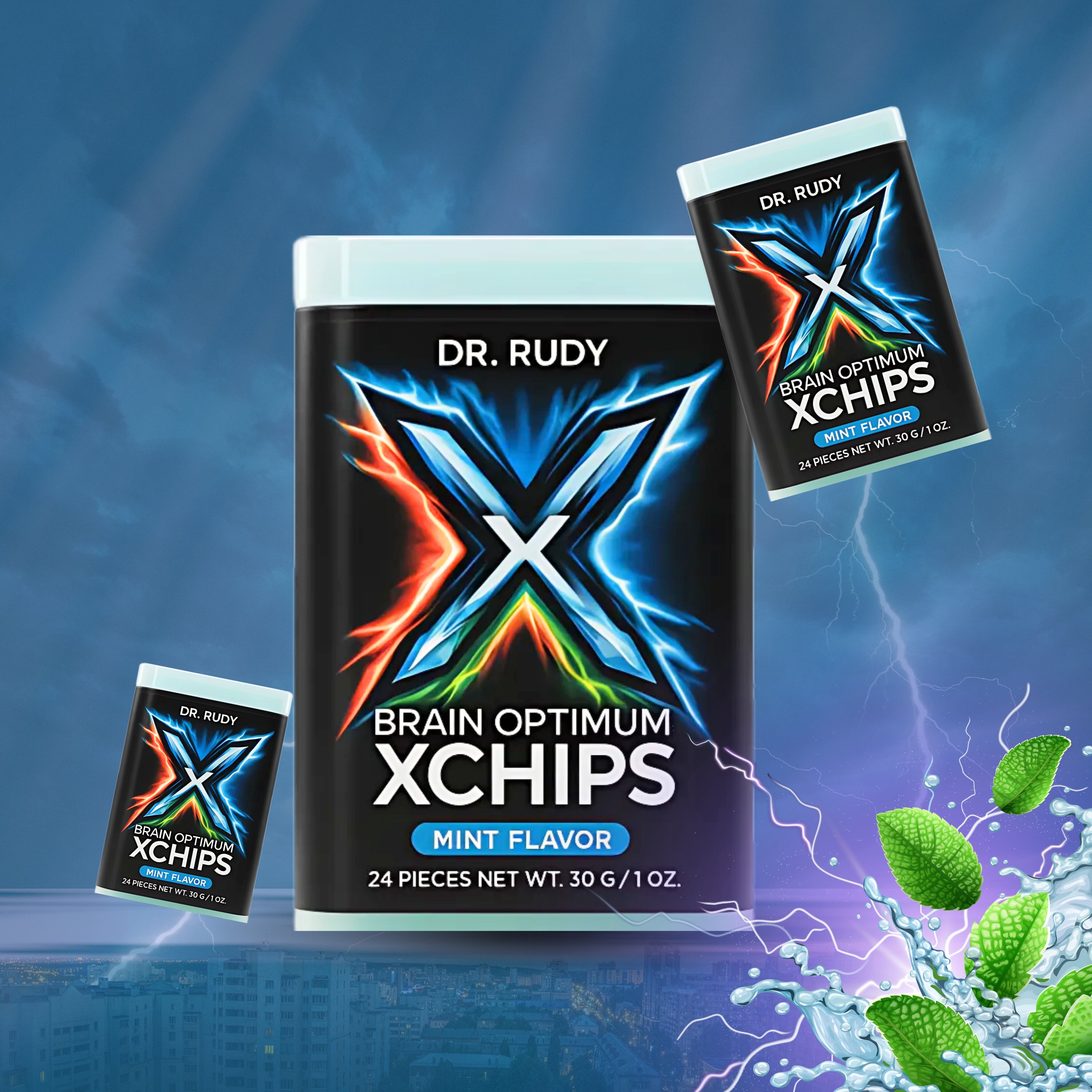 Brain Optimum XChips 2 - Pack (Mint)