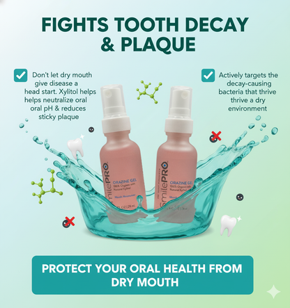 SmilePro™ Orazine Gel Mouth Moisturizer For Dry Mouth 2- pack