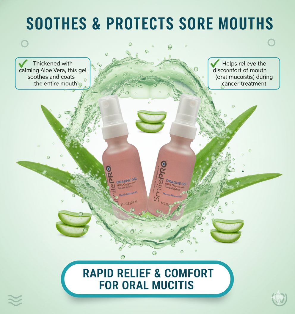 SmilePro™ Orazine Gel Mouth Moisturizer For Dry Mouth 2- pack