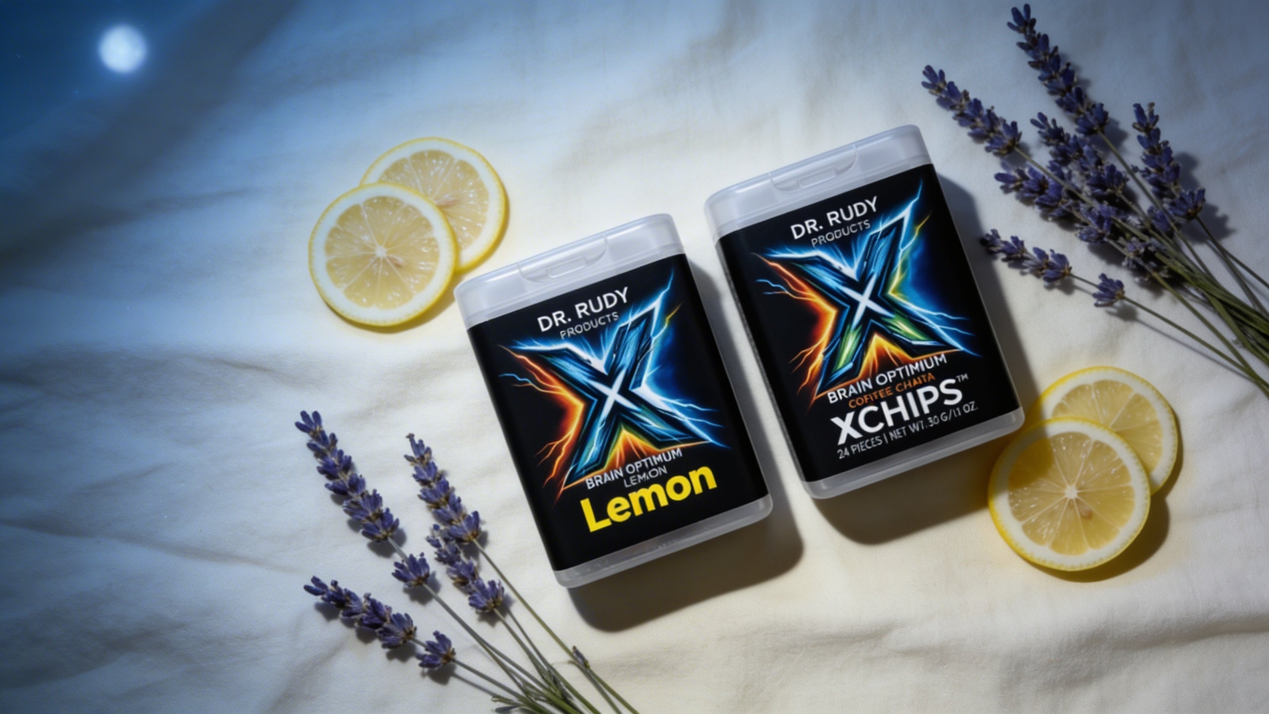 Dr. Rudy X Rest and Recover XChips lemon sleep product